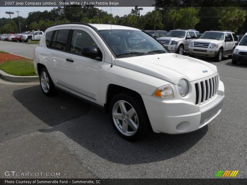 Stone White / Pastel Pebble Beige 2007 Jeep Compass Limited