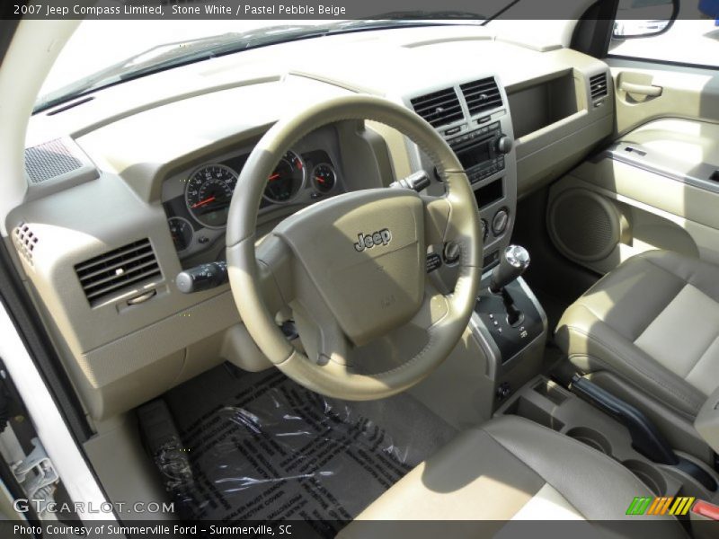 Stone White / Pastel Pebble Beige 2007 Jeep Compass Limited