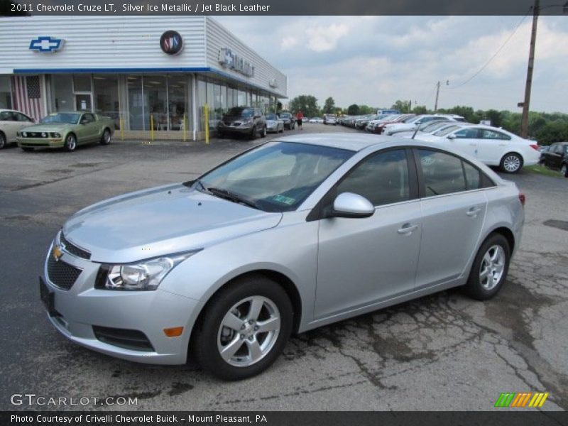 Silver Ice Metallic / Jet Black Leather 2011 Chevrolet Cruze LT