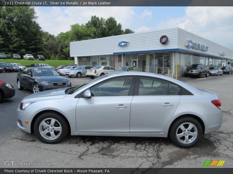 Silver Ice Metallic / Jet Black Leather 2011 Chevrolet Cruze LT