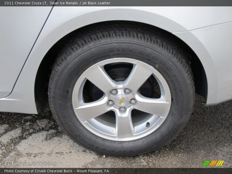 Silver Ice Metallic / Jet Black Leather 2011 Chevrolet Cruze LT