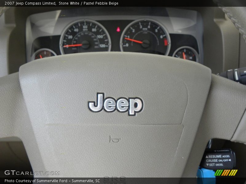 Stone White / Pastel Pebble Beige 2007 Jeep Compass Limited