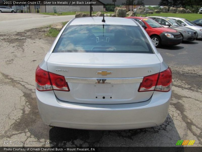 Silver Ice Metallic / Jet Black Leather 2011 Chevrolet Cruze LT