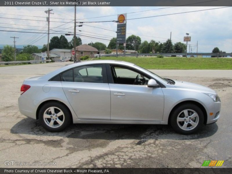 Silver Ice Metallic / Jet Black Leather 2011 Chevrolet Cruze LT