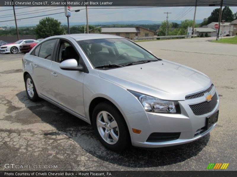 Silver Ice Metallic / Jet Black Leather 2011 Chevrolet Cruze LT