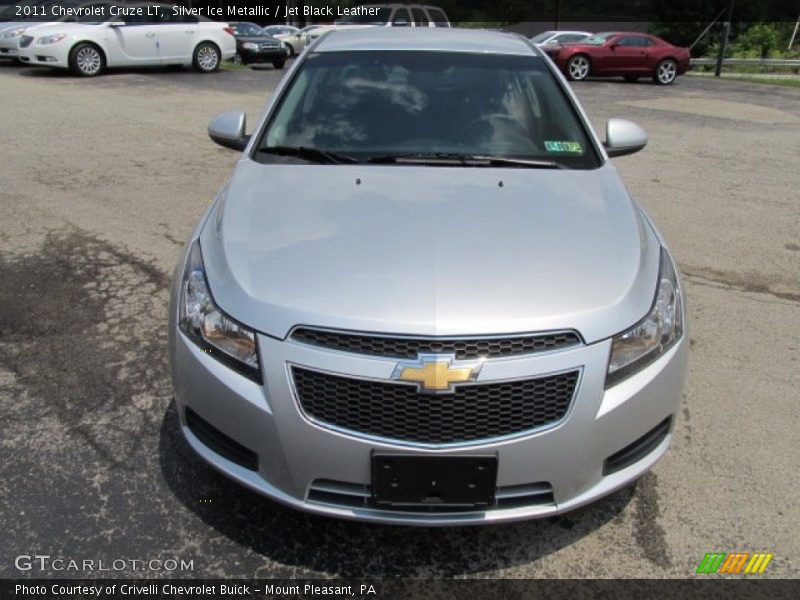 Silver Ice Metallic / Jet Black Leather 2011 Chevrolet Cruze LT