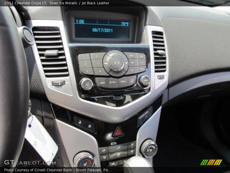 Silver Ice Metallic / Jet Black Leather 2011 Chevrolet Cruze LT