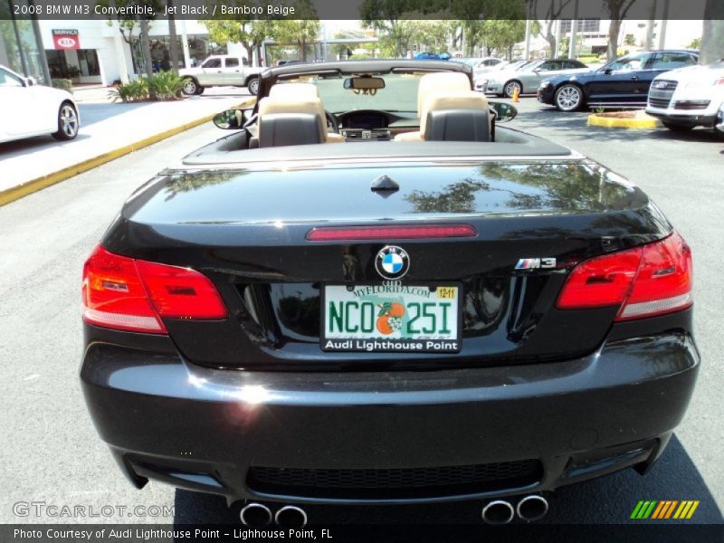 Jet Black / Bamboo Beige 2008 BMW M3 Convertible