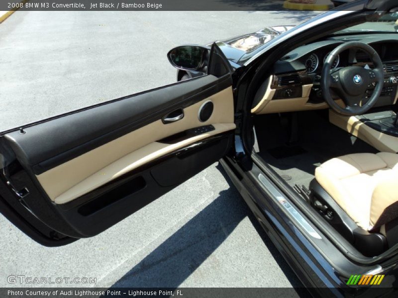 Jet Black / Bamboo Beige 2008 BMW M3 Convertible
