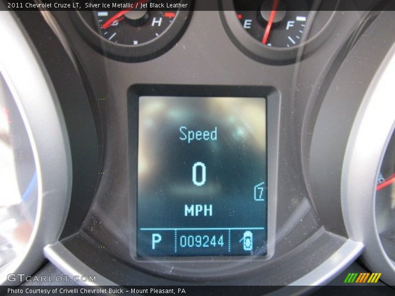 Silver Ice Metallic / Jet Black Leather 2011 Chevrolet Cruze LT