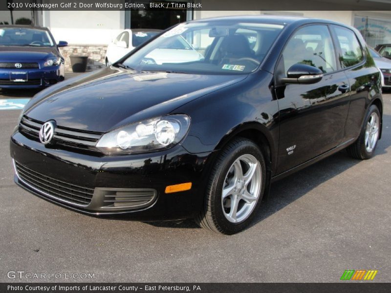 Black / Titan Black 2010 Volkswagen Golf 2 Door Wolfsburg Edition