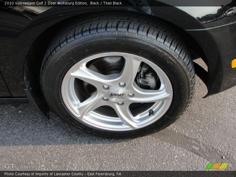 Black / Titan Black 2010 Volkswagen Golf 2 Door Wolfsburg Edition