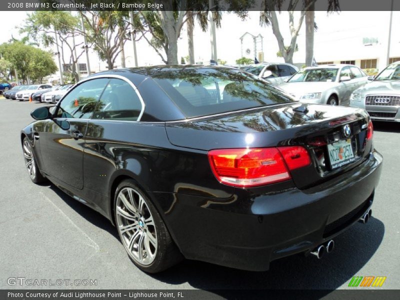 Jet Black / Bamboo Beige 2008 BMW M3 Convertible