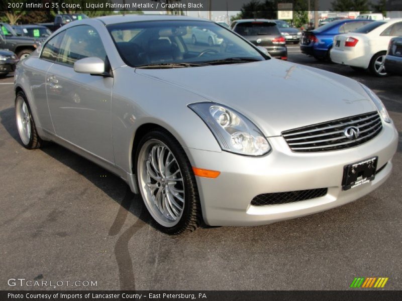 Liquid Platinum Metallic / Graphite Black 2007 Infiniti G 35 Coupe