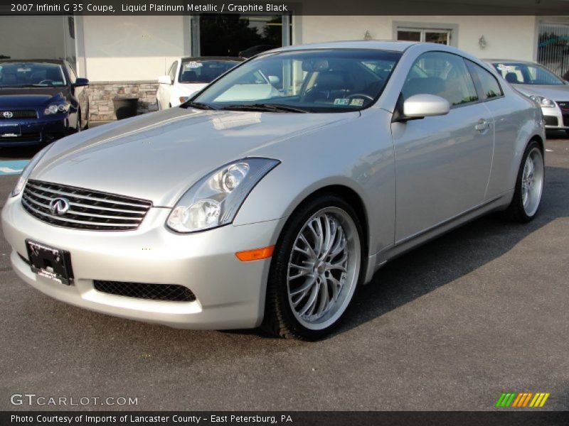 Liquid Platinum Metallic / Graphite Black 2007 Infiniti G 35 Coupe