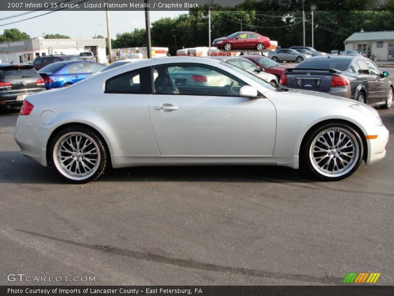 Liquid Platinum Metallic / Graphite Black 2007 Infiniti G 35 Coupe