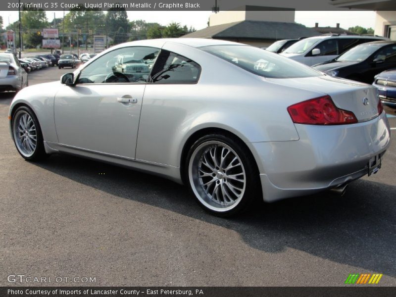 Liquid Platinum Metallic / Graphite Black 2007 Infiniti G 35 Coupe
