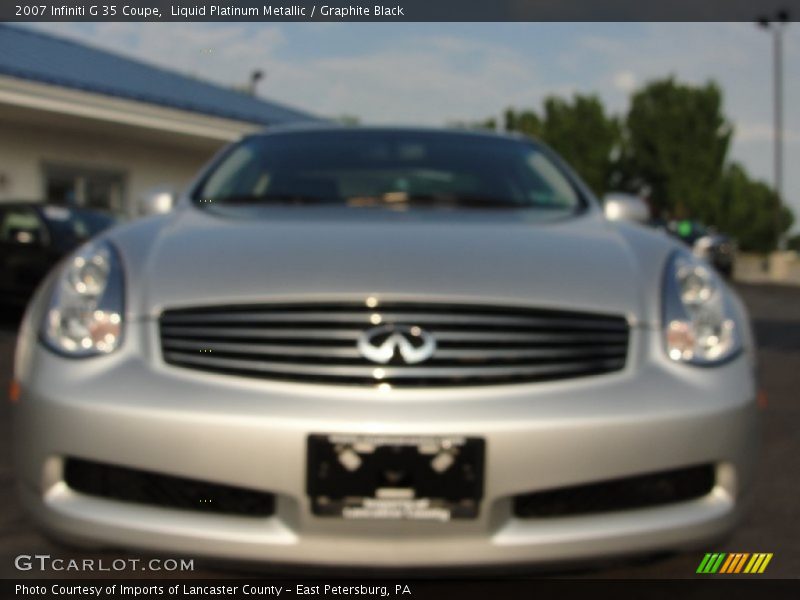 Liquid Platinum Metallic / Graphite Black 2007 Infiniti G 35 Coupe