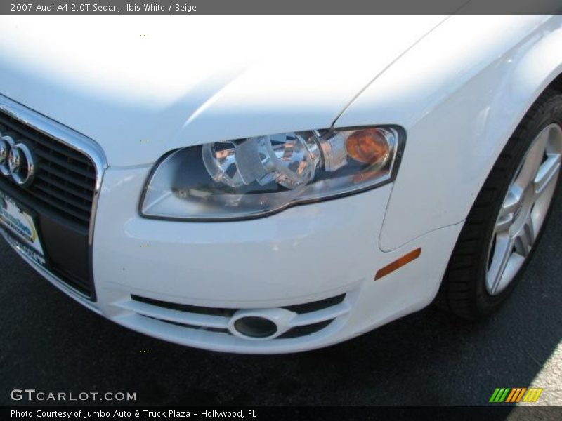 Ibis White / Beige 2007 Audi A4 2.0T Sedan