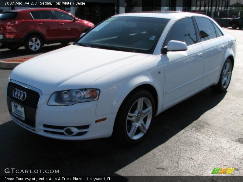 Ibis White / Beige 2007 Audi A4 2.0T Sedan