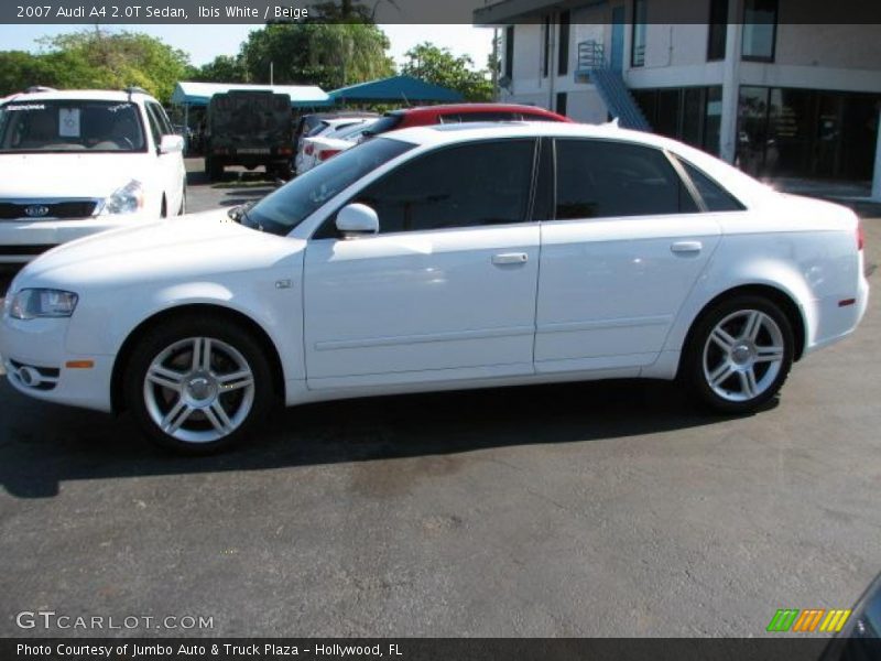 Ibis White / Beige 2007 Audi A4 2.0T Sedan