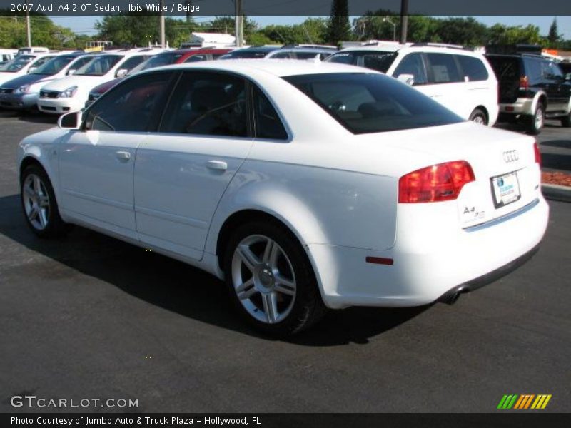 Ibis White / Beige 2007 Audi A4 2.0T Sedan