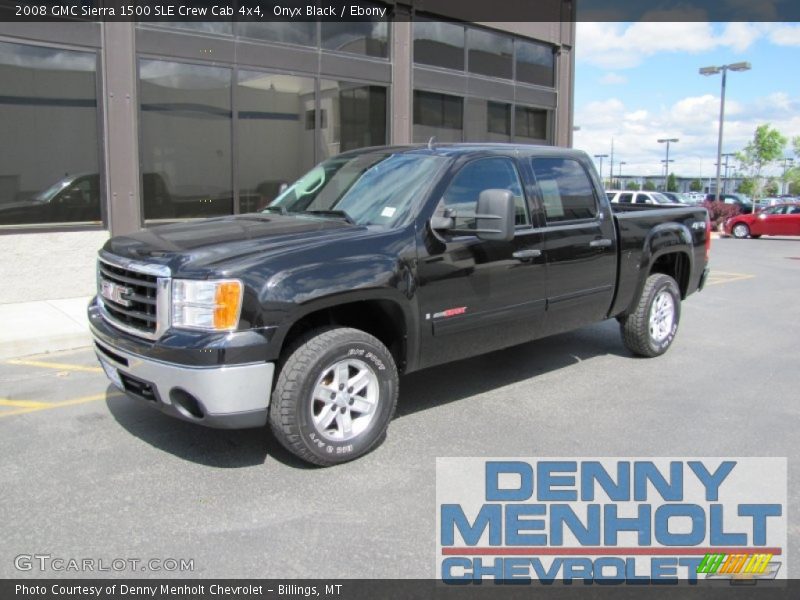 Onyx Black / Ebony 2008 GMC Sierra 1500 SLE Crew Cab 4x4