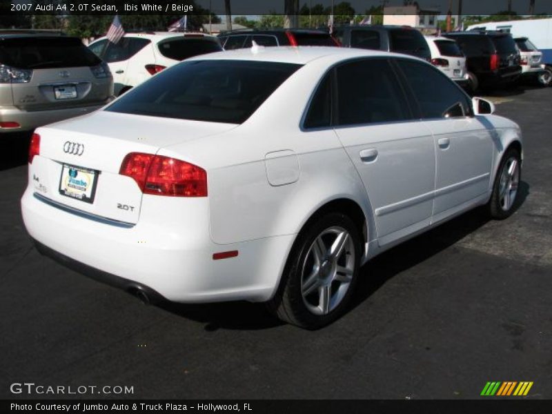 Ibis White / Beige 2007 Audi A4 2.0T Sedan