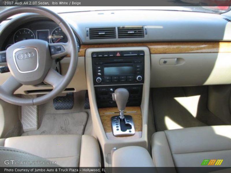 Ibis White / Beige 2007 Audi A4 2.0T Sedan