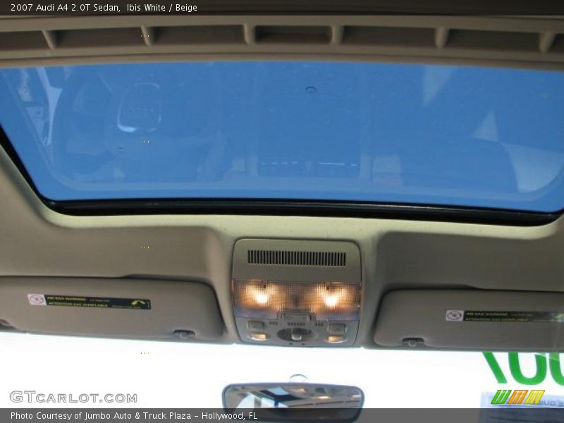 Ibis White / Beige 2007 Audi A4 2.0T Sedan