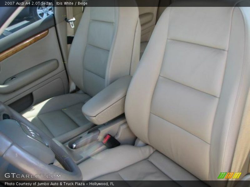 Ibis White / Beige 2007 Audi A4 2.0T Sedan