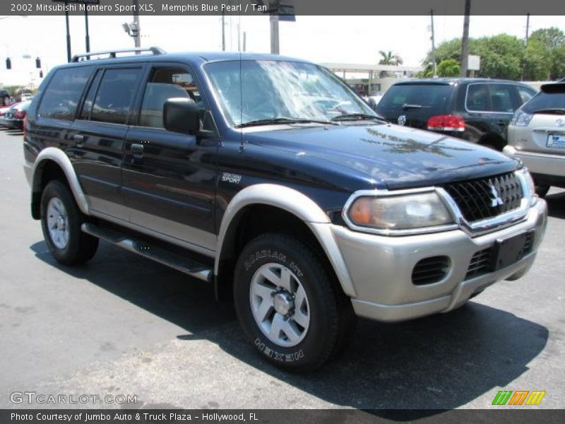 Memphis Blue Pearl / Tan 2002 Mitsubishi Montero Sport XLS