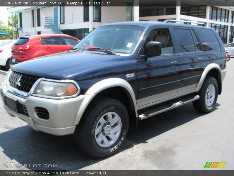 Memphis Blue Pearl / Tan 2002 Mitsubishi Montero Sport XLS