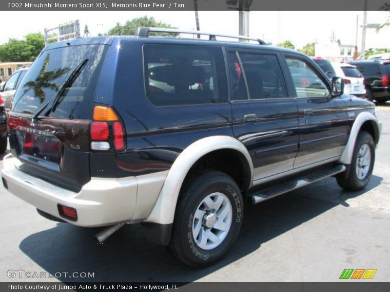 Memphis Blue Pearl / Tan 2002 Mitsubishi Montero Sport XLS