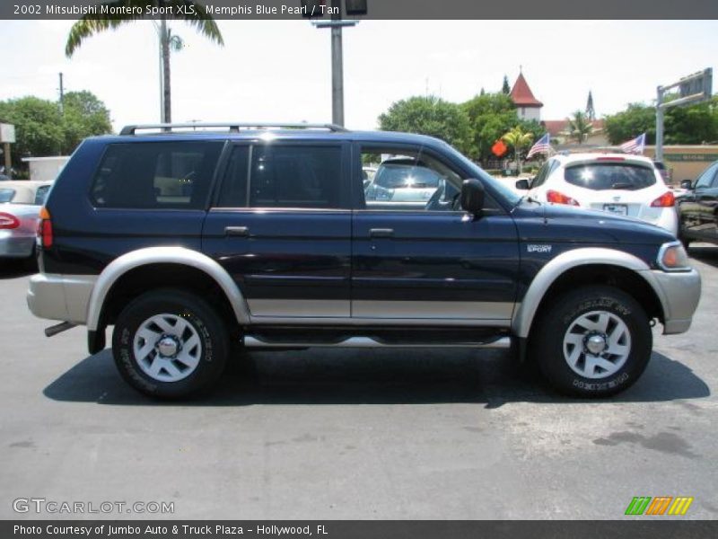 Memphis Blue Pearl / Tan 2002 Mitsubishi Montero Sport XLS