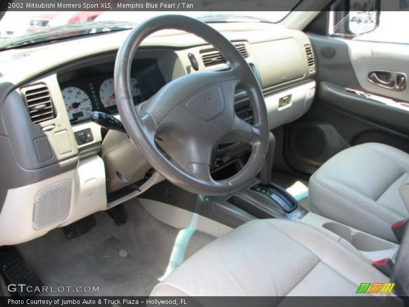 Memphis Blue Pearl / Tan 2002 Mitsubishi Montero Sport XLS