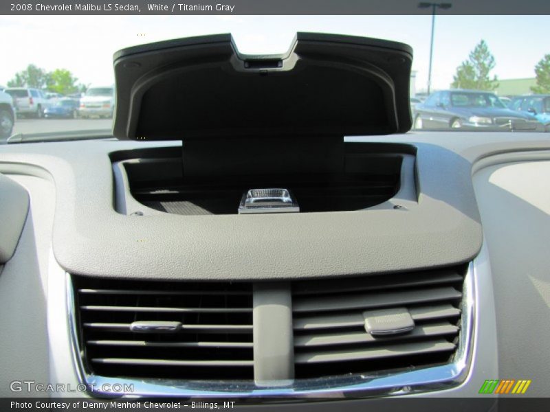 White / Titanium Gray 2008 Chevrolet Malibu LS Sedan