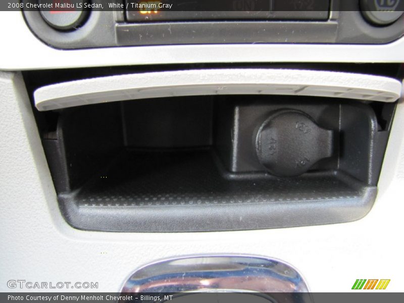 White / Titanium Gray 2008 Chevrolet Malibu LS Sedan
