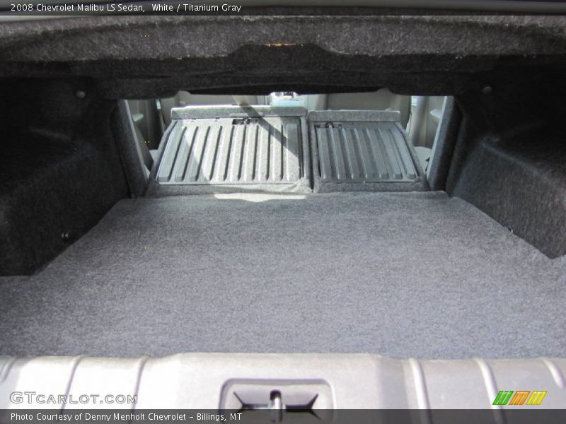 White / Titanium Gray 2008 Chevrolet Malibu LS Sedan