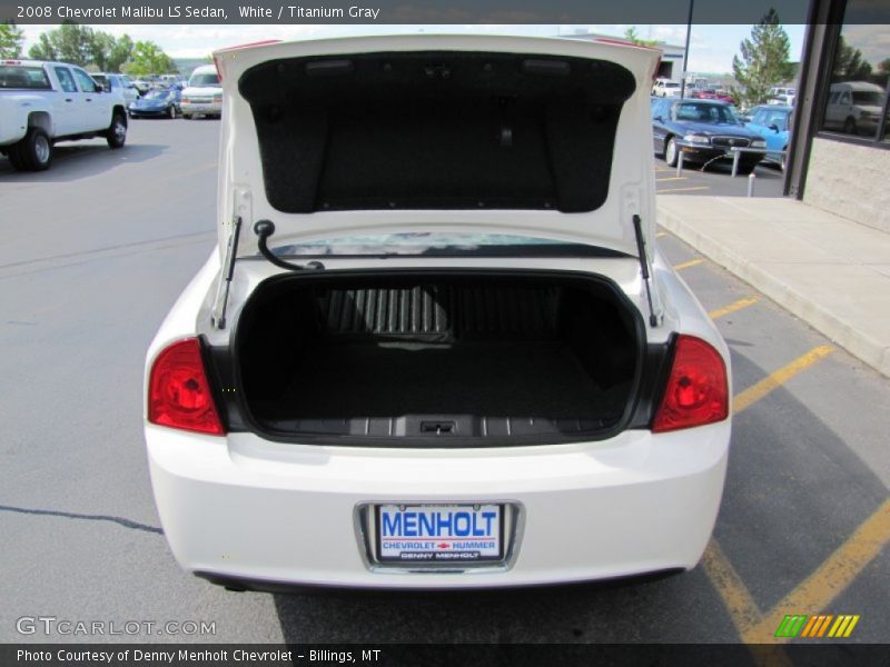 White / Titanium Gray 2008 Chevrolet Malibu LS Sedan