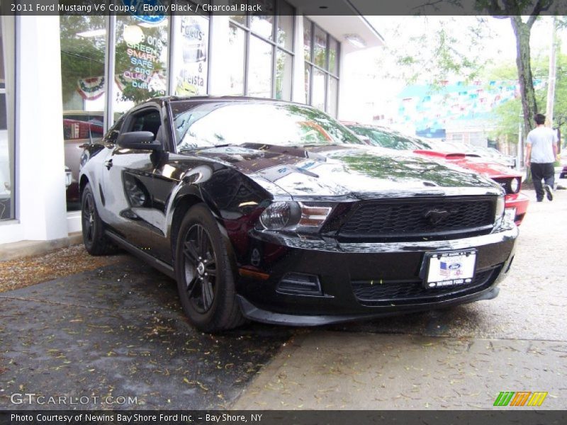 Ebony Black / Charcoal Black 2011 Ford Mustang V6 Coupe