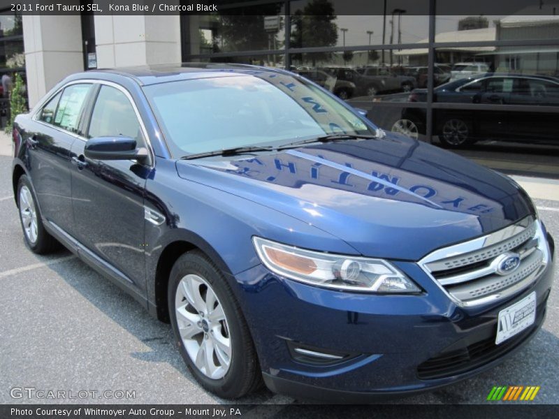 Kona Blue / Charcoal Black 2011 Ford Taurus SEL