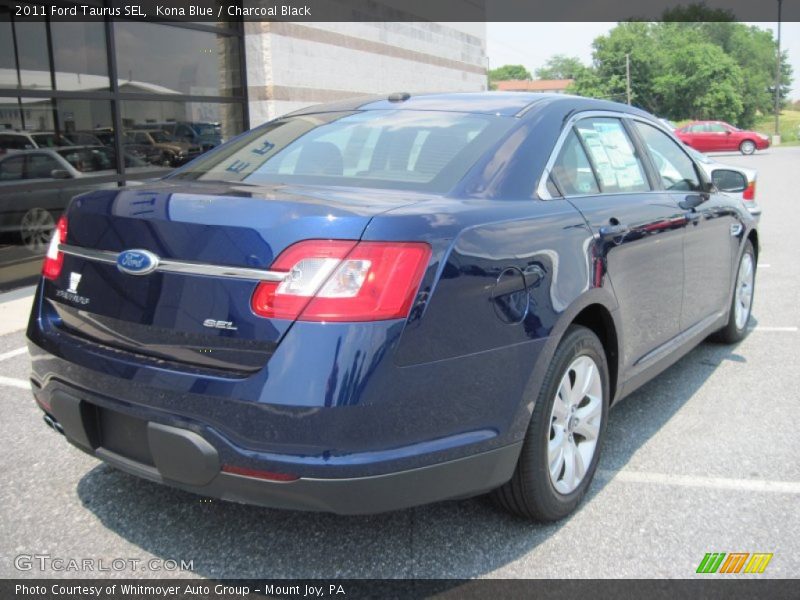 Kona Blue / Charcoal Black 2011 Ford Taurus SEL