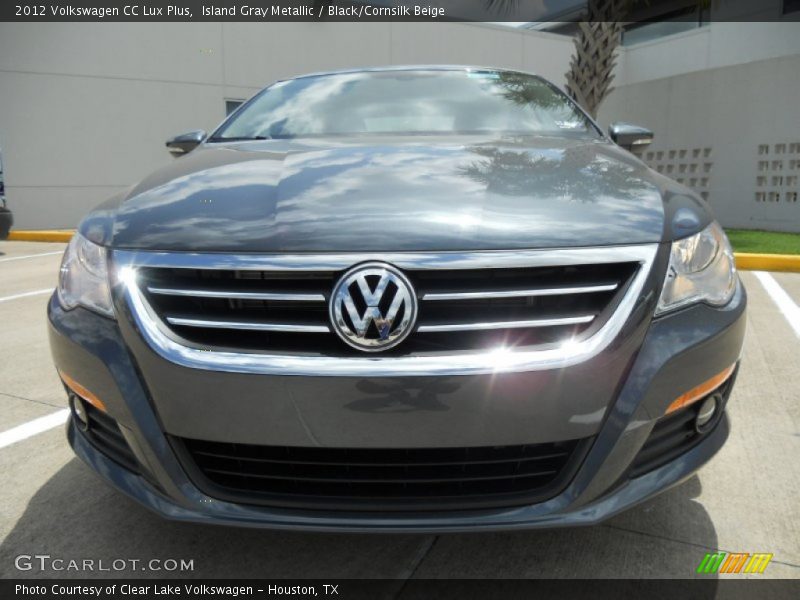 Island Gray Metallic / Black/Cornsilk Beige 2012 Volkswagen CC Lux Plus