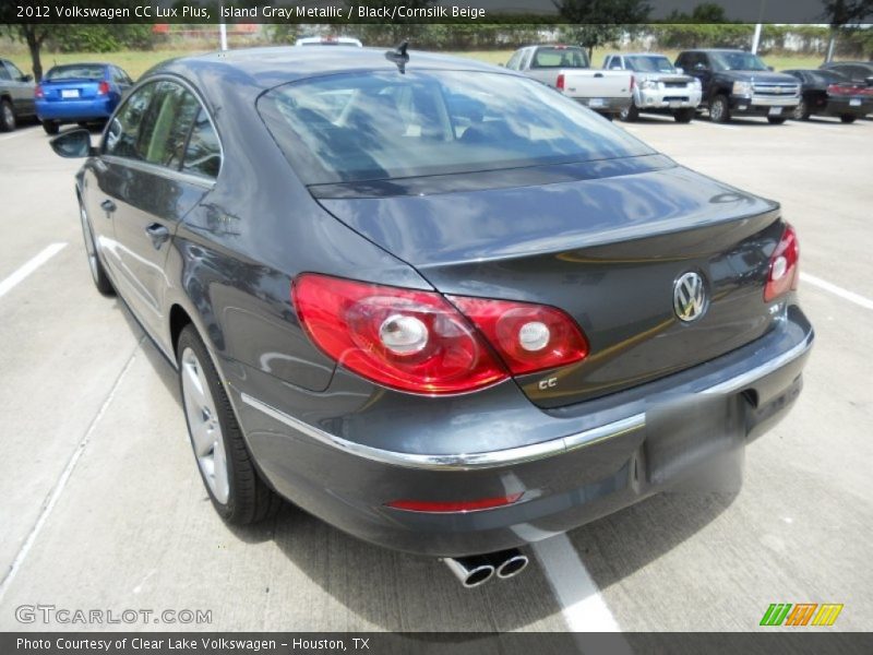 Island Gray Metallic / Black/Cornsilk Beige 2012 Volkswagen CC Lux Plus