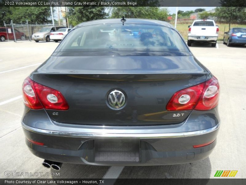 Island Gray Metallic / Black/Cornsilk Beige 2012 Volkswagen CC Lux Plus