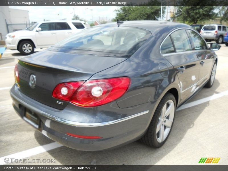 Island Gray Metallic / Black/Cornsilk Beige 2012 Volkswagen CC Lux Plus