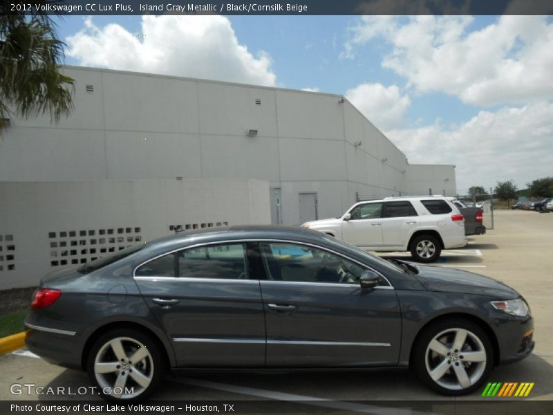 Island Gray Metallic / Black/Cornsilk Beige 2012 Volkswagen CC Lux Plus