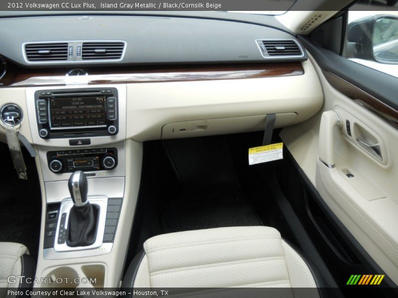 Island Gray Metallic / Black/Cornsilk Beige 2012 Volkswagen CC Lux Plus
