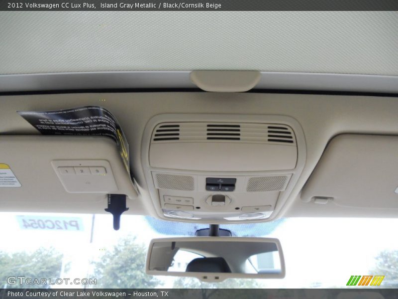 Island Gray Metallic / Black/Cornsilk Beige 2012 Volkswagen CC Lux Plus